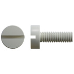 RS PRO Slot Cheese Head Nylon Machine Screws DIN 84, M2.5x6mm