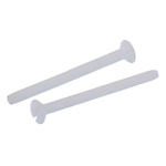 RS PRO Slot Countersunk Nylon Machine Screws DIN 963, M2x25mm