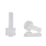 RS PRO Slot Cheese Head Nylon Machine Screw DIN 84, M2x6mm