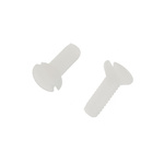 RS PRO Slot Countersunk Nylon Machine Screws DIN 963, M2x6mm