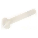 RS PRO Slot Countersunk Nylon Machine Screw DIN 963, M3.5x25mm
