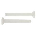 RS PRO Slot Countersunk Nylon Machine Screw DIN 963, M3x25mm