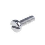 RS PRO Slot Pan A4 316 Stainless Steel Machine Screw DIN 85, M3x10mmx0.393in