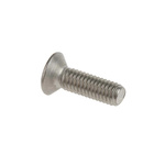RS PRO Pozidriv Countersunk A4 316 Stainless Steel Machine Screw DIN 965, M3x10mmx0.393in