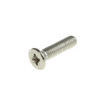 RS PRO Cross Flat A4 316 Stainless Steel Machine Screw DIN 965, M3x0.472in