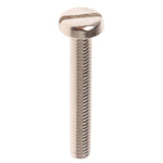 RS PRO Slot Pan Brass Machine Screws DIN 85, M3x20mm