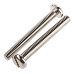 RS PRO Slot Pan Brass Machine Screw DIN 85, M6x50mm