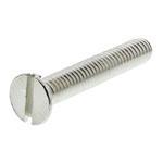 RS PRO Slot Countersunk Brass Machine Screw DIN 963, M4x25mm