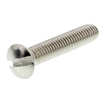 RS PRO Slot Countersunk Brass Machine Screw DIN 964, M3x16mm