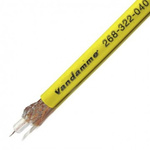Van Damme Yellow Unterminated to Unterminated RG59 Coaxial Cable, 75 Ω 6.15mm OD, Standard 75