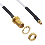 Cinch Connectors Male MMCX to Female SMA RG178 Coaxial Cable, 50 Ω, 415