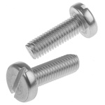 RS PRO Slot Pan A2 304 Stainless Steel Machine Screws DIN 85, M8x25mm