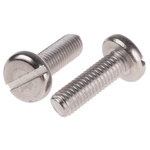 RS PRO Slot Pan A4 316 Stainless Steel Machine Screws DIN 85, M8x25mm