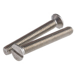 RS PRO Slot Countersunk A4 316 Stainless Steel Machine Screw DIN 963, M6x45mm