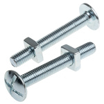 Bright Zinc Plated Steel Roofing Bolt, M8 x 60mm