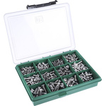 RS PRO Stainless Steel 490 Piece Hex Socket Drive Screw/Bolt Kit