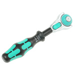 Wera 1/4 in Ratchet Handle, Square Drive With Ratchet Handle