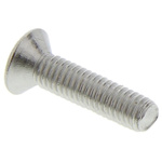 RS PRO Plain Countersunk Stainless Steel Tamper Proof Security Screw, M3 x 12mm