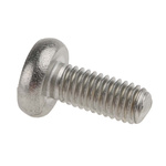 RS PRO Plain Pan Stainless Steel Torx Screw, M5