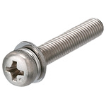 Yahata Neji Cross Pan Stainless Steel Sems Screw, M3x12mm