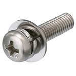 Yahata Neji Plain Pan Stainless Steel Tamper Proof Security Screw, M3 x 8mm