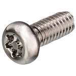 Yahata Neji Chrome Plated Pan Steel Tamper Proof Security Screw, M3 x 5mm