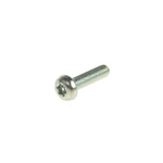 RS PRO Bright Zinc Plated Pan Steel Tamper Proof Security Screw, M3 x 12mm