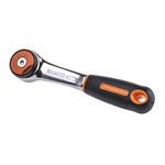 Bahco 1/4 in Ratchet Handle, Square Drive With Ratchet Handle