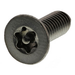 RS PRO Plain Flat Stainless Steel Tamper Proof Security Screw, M4 x 12mm