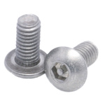 RS PRO Plain Button Stainless Steel Tamper Proof Security Screw, M3 x 6mm