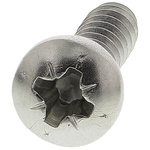 RS PRO Plain Stainless Steel Pan Head Self Tapping Screw, N°8 x 3/4in Long 19mm Long