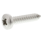 RS PRO Plain Stainless Steel Pan Head Self Tapping Screw, N°10 x 1in Long 25mm Long