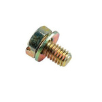 Legrand M6 x 10mm Galvanised Steel Hex Head Sems Screw, Plain Washer Washer