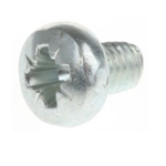 RS PRO Bright Zinc Plated, Clear Passivated Steel Pan Head Thread Forming Screw, M4 x 10mm Long