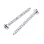 RS PRO Plain Stainless Steel Pan Head Self Tapping Screw, N°6 x 1.1/2in Long 38mm Long