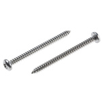 RS PRO Plain Stainless Steel Pan Head Self Tapping Screw, N°8 x 2in Long 50mm Long