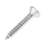 RS PRO Plain Stainless Steel Countersunk Head Self Tapping Screw, N°12 x 1.1/4in Long 32mm Long