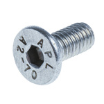 RS PRO Plain Stainless Steel Hex Socket Countersunk Screw, DIN 7991, M4 x 10mm