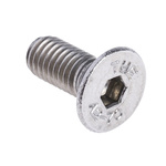 RS PRO Plain Stainless Steel Hex Socket Countersunk Screw, ISO 10642, M5 x 12mm