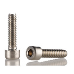 RS PRO M5 x 12mm Hex Socket Cap Screw Plain Stainless Steel