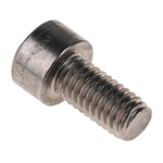 RS PRO M6 x 12mm Hex Socket Cap Screw Plain Stainless Steel