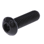 RS PRO Black, Self-Colour Steel Hex Socket Button Screw, ISO 7380, M6 x 20mm