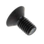 RS PRO M3 x 6mm Hex Socket Countersunk Screw Black, Self-Colour Steel