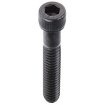 RS PRO Black, Self-Colour Steel Hex Socket Cap Screw, ANSI B18.3 1936-1960, 1/4in x 38mm