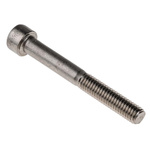 RS PRO M6 x 50mm Hex Socket Cap Screw Plain Stainless Steel