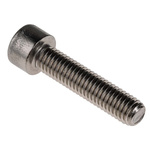 RS PRO M8 x 35mm Hex Socket Cap Screw Plain Stainless Steel