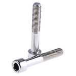RS PRO M10 x 60mm Hex Socket Cap Screw Plain Stainless Steel