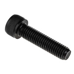 RS PRO M10 x 40mm Hex Socket Cap Screw Black, Self-Colour Steel
