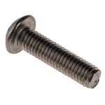 RS PRO M5 x 20mm Hex Socket Button Screw Plain Stainless Steel