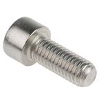 RS PRO Plain Stainless Steel Hex Socket Cap Screw, DIN 912, M8 x 20mm